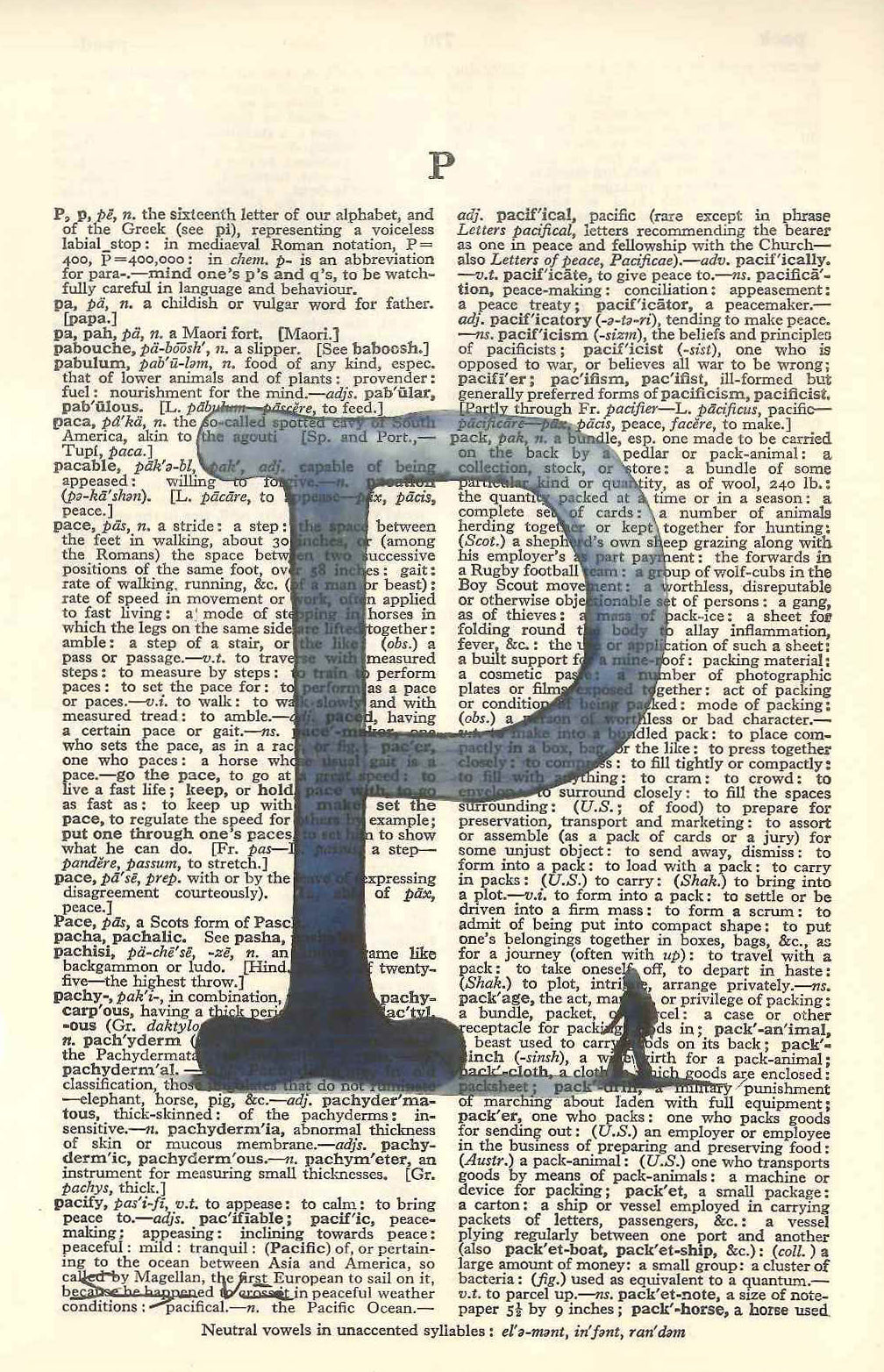 PRINT P on dictionary